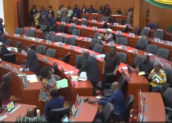 Some Minority MPs walk out of Parliament