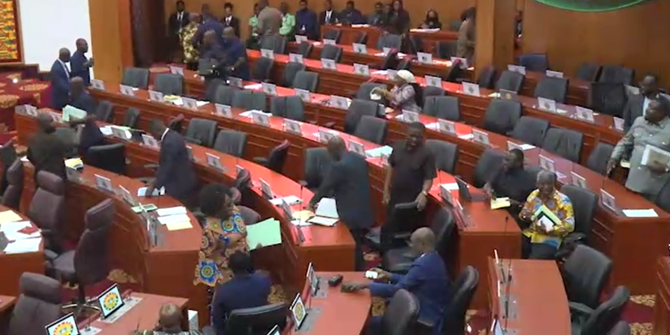 Some Minority MPs walk out of Parliament
