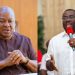 President John Dramani Mahama (left) and Sammi Awuku (right)
