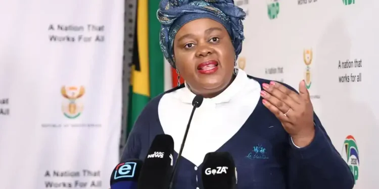 South Africa's Justice and Constitutional Development Minister, Mmamoloko Kubayi