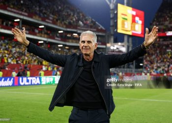 TORONTO, ONTARIO - JUNE 17: Carlos Queiroz, Head Coach of Ghana, applauds fans after the team's 1-0 victory in the FIFA World Cup 2026 Group L match between Ghana and Panama at Toronto Stadium on June 17, 2026 in Toronto, Ontario. (Photo by Ezra Shaw - FIFA/FIFA via Getty Images)