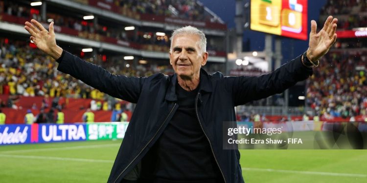 TORONTO, ONTARIO - JUNE 17: Carlos Queiroz, Head Coach of Ghana, applauds fans after the team's 1-0 victory in the FIFA World Cup 2026 Group L match between Ghana and Panama at Toronto Stadium on June 17, 2026 in Toronto, Ontario. (Photo by Ezra Shaw - FIFA/FIFA via Getty Images)