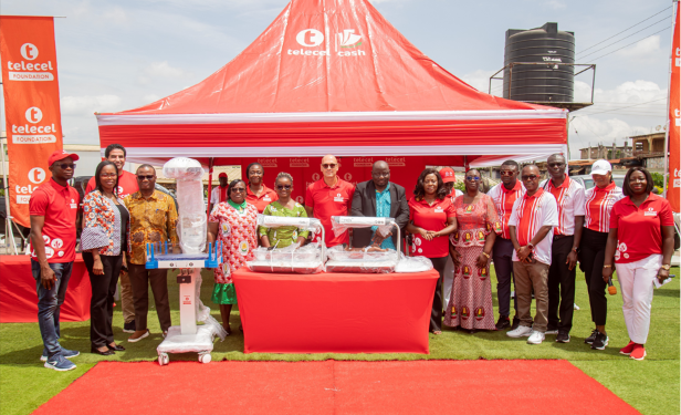 Telecel Ghana Foundation donates critical neonatal medical equipment and adopts the Mother and Baby Unit of the Kumasi South Hospital.