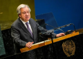 United Nations Secretary-General Antonio Guterres speaks to delegates during a meeting on Nuclear Non-Proliferation Treaty at U.N. headquarters in New York City, U.S., April 27, 2026. REUTERS/Eduardo Munoz/File Photo Purchase Licensing Rights