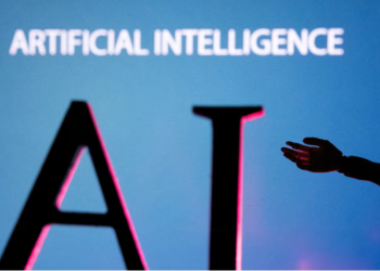 AI (Artificial Intelligence) letters and robot hand miniature in this illustration taken, June 23, 2023. REUTERS/Dado Ruvic/Illustration/File Photo Purchase Licensing Rights