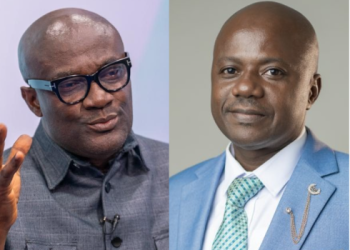 President of the Ghana Union of Traders’ Association (GUTA), Clement Boateng(left) Professor George Agyei
Director General Ghana Standards Authority (right)