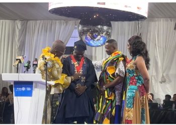 Inauguration ceremony for Jack Andrews Dotsey, PhD, as District Governor, and Kingdom Kededor Avisseh as District Rotaract Representative.