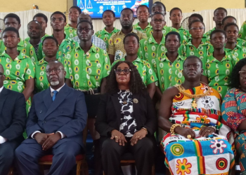 Participants at the inaugural ceremony of the Justice Clubs at Oyoko Methodist Senior High School.