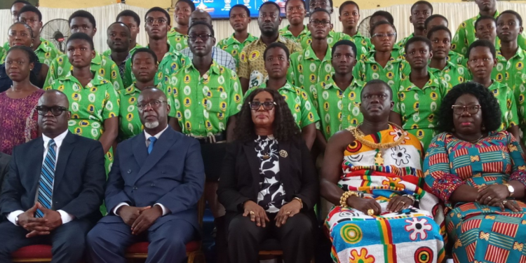 Participants at the inaugural ceremony of the Justice Clubs at Oyoko Methodist Senior High School.