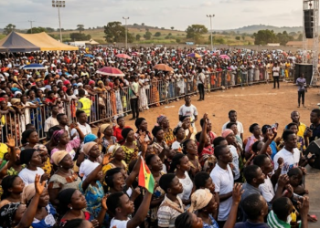 Congregants at a crusade