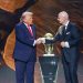 WASHINGTON, DC - DECEMBER 5: FIFA President Gianni Infantino and U.S. President Donald Trump during the FIFA World Cup 2026 official draw at John F. Kennedy Center for the Performing Arts on December 5, 2025 in Washington, DC. (Photo by Tasos Katopodis - FIFA/FIFA via Getty Images)
