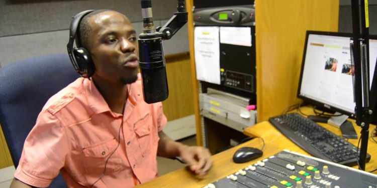 Saziso Dlamini, a journalist with Radio Khwezi in South Africa